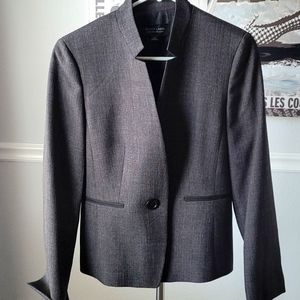 Evan Picone blazer, size 4, charcoal gray